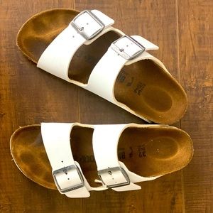 Birkenstock Arizona Birko-Flor, White Size 37